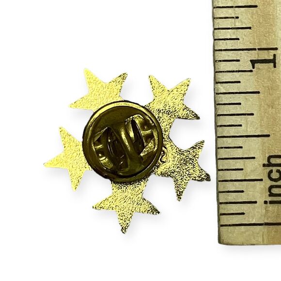 Spartan Excellence Gold Star Achievement Pin Award Recognition Lapel Brooch - Picture 2 of 2